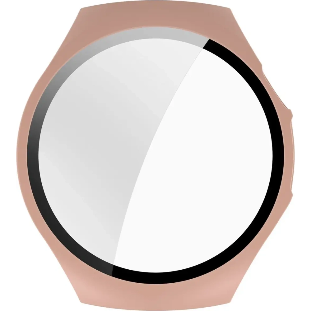 Etui ze szkłem do zegarka Bizon Case+Glass Watch do Huawei Watch 5 46mm różowe