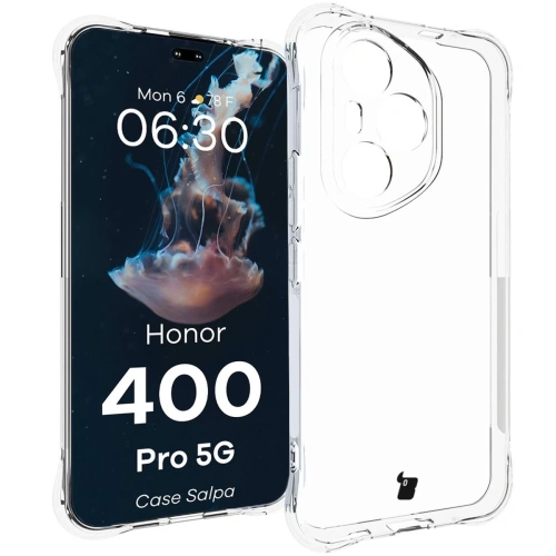 Elastyczne etui Bizon Case Salpa do Honor 400 Pro przezroczyste