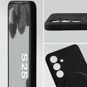 Bizon Soft Case Magnetic Samsung Galaxy S25 fekete