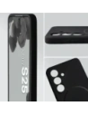 Silikonowe etui z pierścieniem magnetycznym Bizon Soft Case Magnetic do Samsung Galaxy S25 czarne