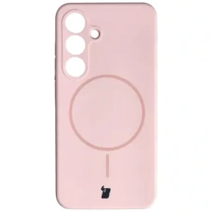 Bizon Soft Case mágneses Samsung Galaxy S25 világos rózsaszín
