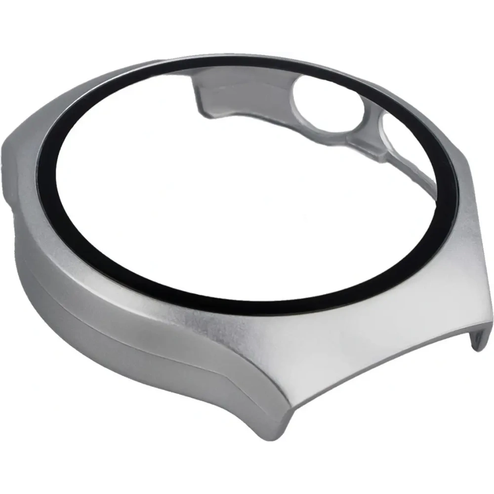 Bizon Case+Üveg Óra Huawei Watch 5 46mm selyem ezüst
