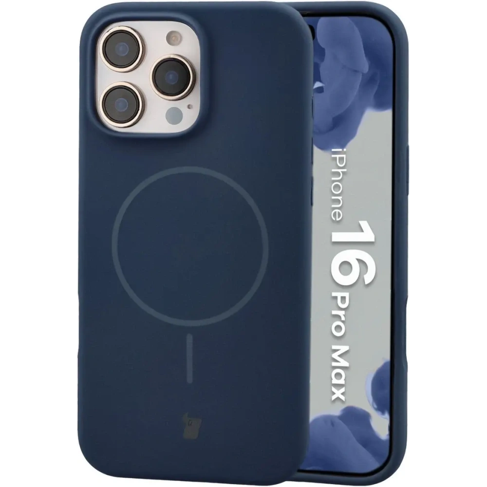 Bizon Soft Case Magnetic Apple iPhone 16 Pro Max navy blue