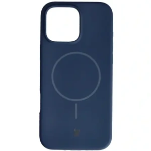 Silikonowe etui z pierścieniem magnetycznym Bizon Soft Case Magnetic do Apple iPhone 16 Pro Max granatowe