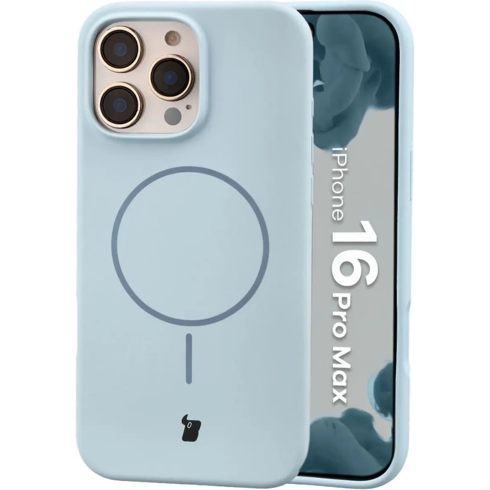 Bizon Soft Case Magnetic Apple iPhone 16 Pro Max blue