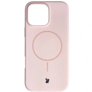 Bizon Soft Case Magnetic Apple iPhone 16 Pro Max light pink