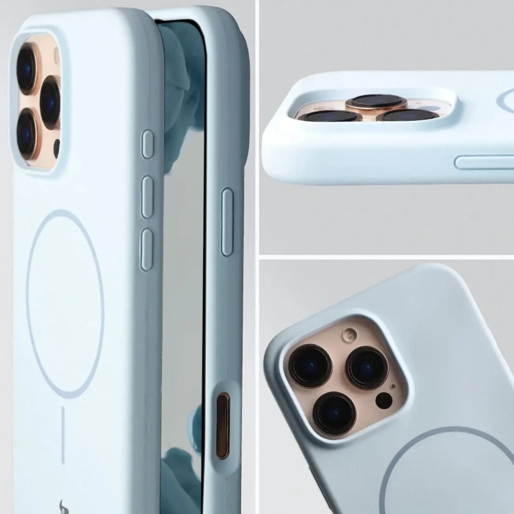Bizon Soft Case Magnetic Apple iPhone 16 Pro Max blue