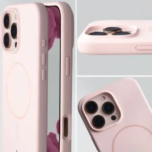 Bizon Soft Case Magnetic Apple iPhone 16 Pro Max light pink