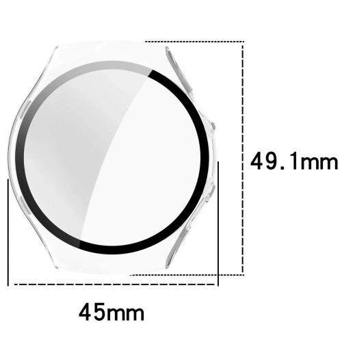 Etui ze szkłem do zegarka Bizon Case+Glass Watch do Huawei Watch 5 42mm przeźroczyste