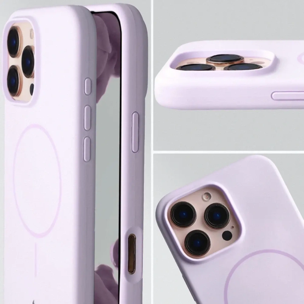 Bizon Soft Case Magnetic Apple iPhone 16 Pro Max light purple