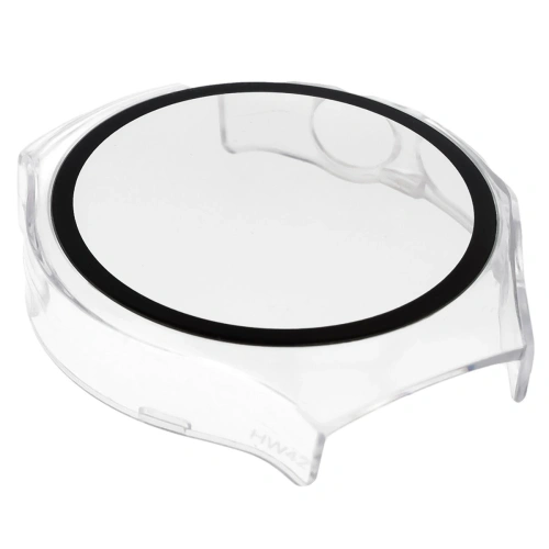 Etui ze szkłem do zegarka Bizon Case+Glass Watch do Huawei Watch 5 42mm przeźroczyste