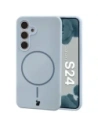 Bizon měkký obal magnetický Samsung Galaxy S24 modrý