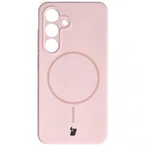 Bizon Soft Case Magnetic Samsung Galaxy S24 světle růžová