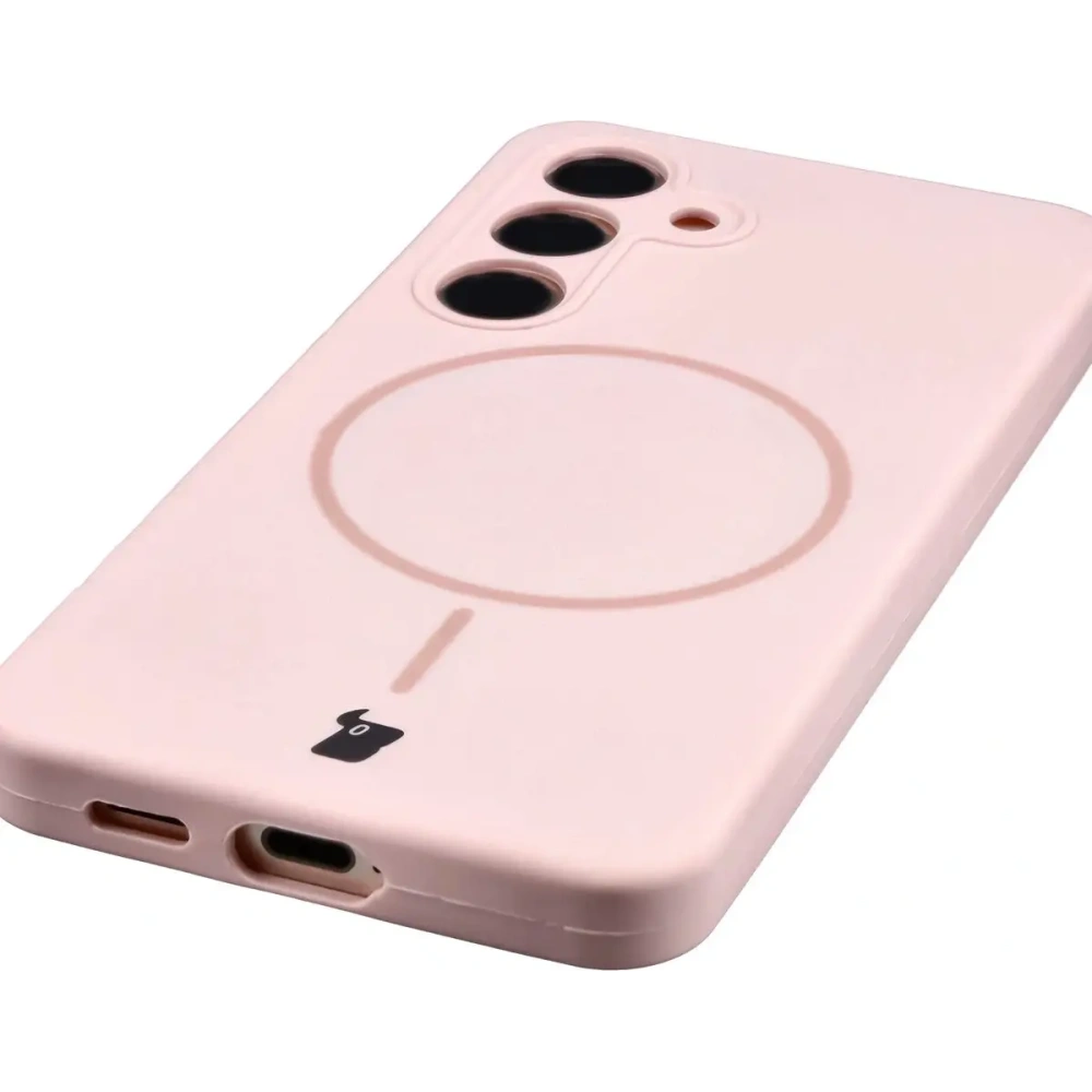 Bizon Soft Case Magnetic Samsung Galaxy S24 hellrosa