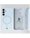 Bizon měkký obal magnetický Samsung Galaxy S24 modrý