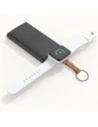 4smarts USB-C indukční nabíječka pro Apple Watch s klíčenkou stříbrná