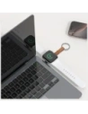 4smarts USB-C indukční nabíječka pro Apple Watch s klíčenkou stříbrná