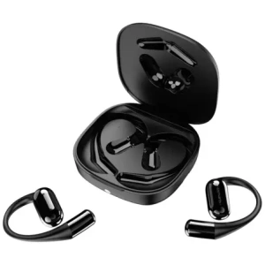 Słuchawki Bluetooth 4smarts SkyBuds OWS Open-Ear z ekranem AI czarny