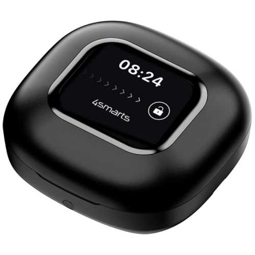 Słuchawki Bluetooth 4smarts SkyBuds OWS Open-Ear z ekranem AI czarny