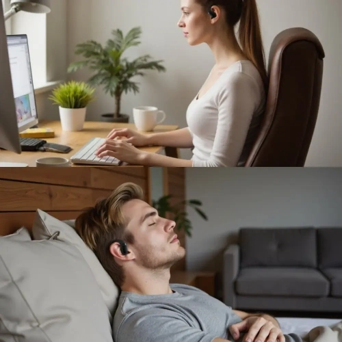 Słuchawki Bluetooth 4smarts SkyBuds OWS Open-Ear z ekranem AI czarny