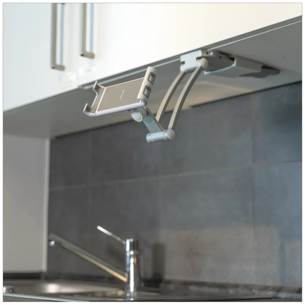 4smarts ErgoFix H7 Kitchen Holder for Tablets and Smartphones Silver