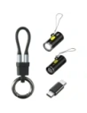 Zestaw akcesoriów 4w1 4smarts Explorer kabel brelok USB-C, adapter USB-C / USB-C, zapalniczka USB-C, latarka USB-C czarny