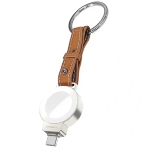 4smarts Style 4 az 1-ben kiegészítő készlet MagSafe pénztárca, Apple Watch töltő, Apple Watch szíj, AirTag tok barna