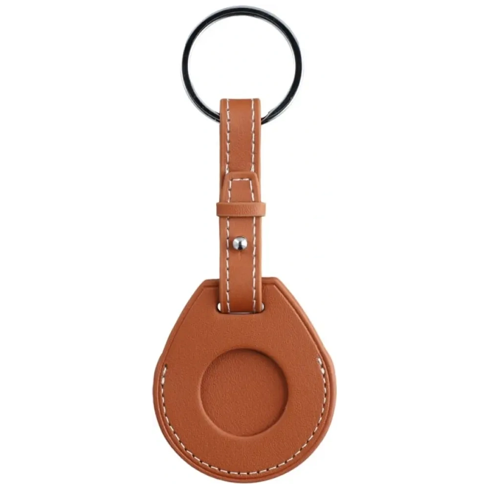 Set de accesorii 4smarts Style 4 în 1: portofel MagSafe, încărcător pentru Apple Watch, brățară pentru Apple Watch, husă pentru AirTag, maro
