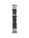 Set de accesorii 4smarts Style 4 în 1: portofel MagSafe, încărcător pentru Apple Watch, brățară pentru Apple Watch, husă pentru AirTag neagră.