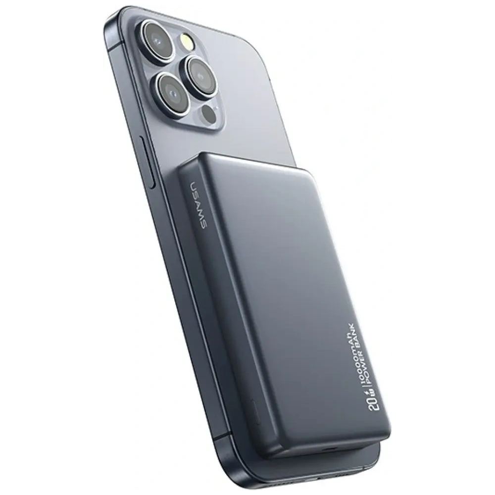 USAMS CY Sorozat CD242 10000mAh 20W mágneses vezeték nélküli powerbank titán