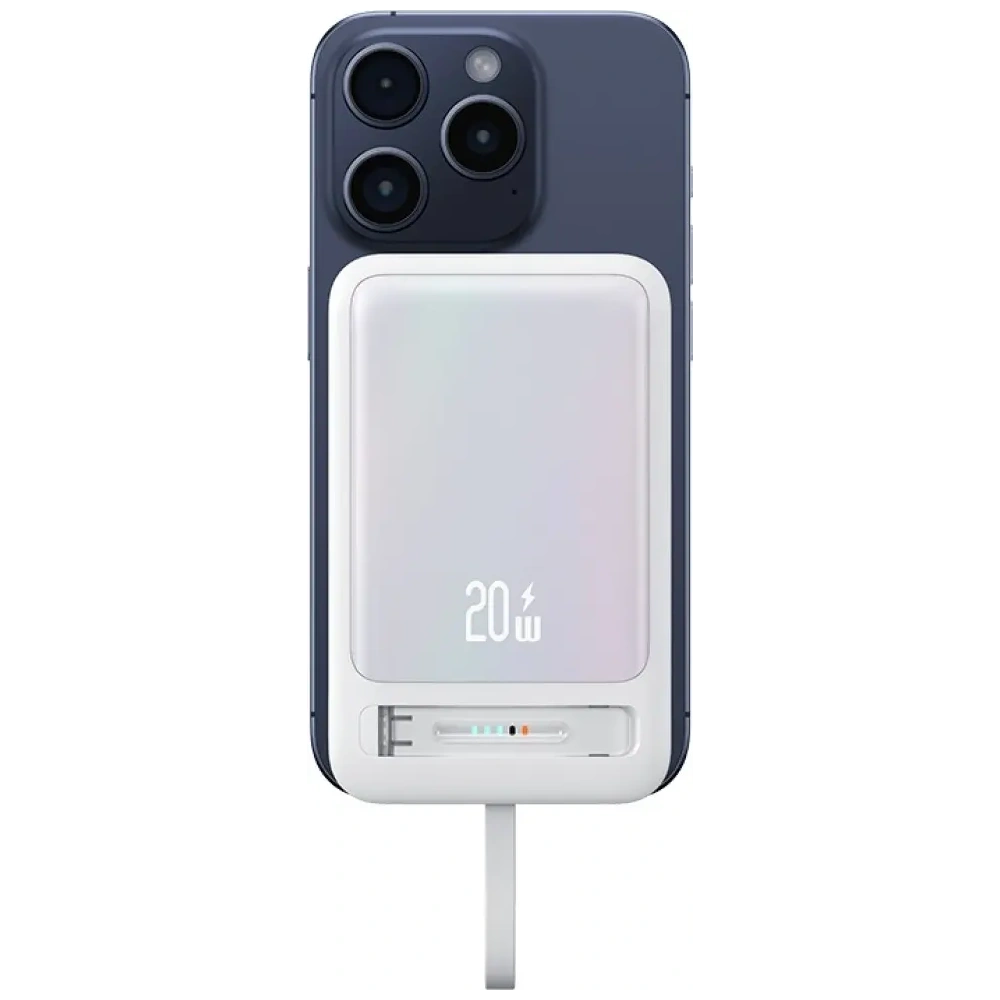 USAMS XM Sorozat CD219 10000mAh-os mágneses vezeték nélküli powerbank rózsaszín