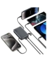 USAMS XR Series CD228 Powerbank 10000mAh 20W + USB-C / Lightning kabel bílý