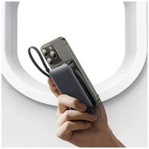 USAMS XR Sorozat CD228 Powerbank 10000mAh 20W + USB-C / Lightning Kábel fehér