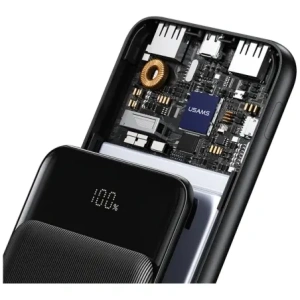 USAMS XY Sorozat CD200 20000mAh fekete powerbank