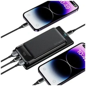 USAMS XY Sorozat CD200 20000mAh fekete powerbank