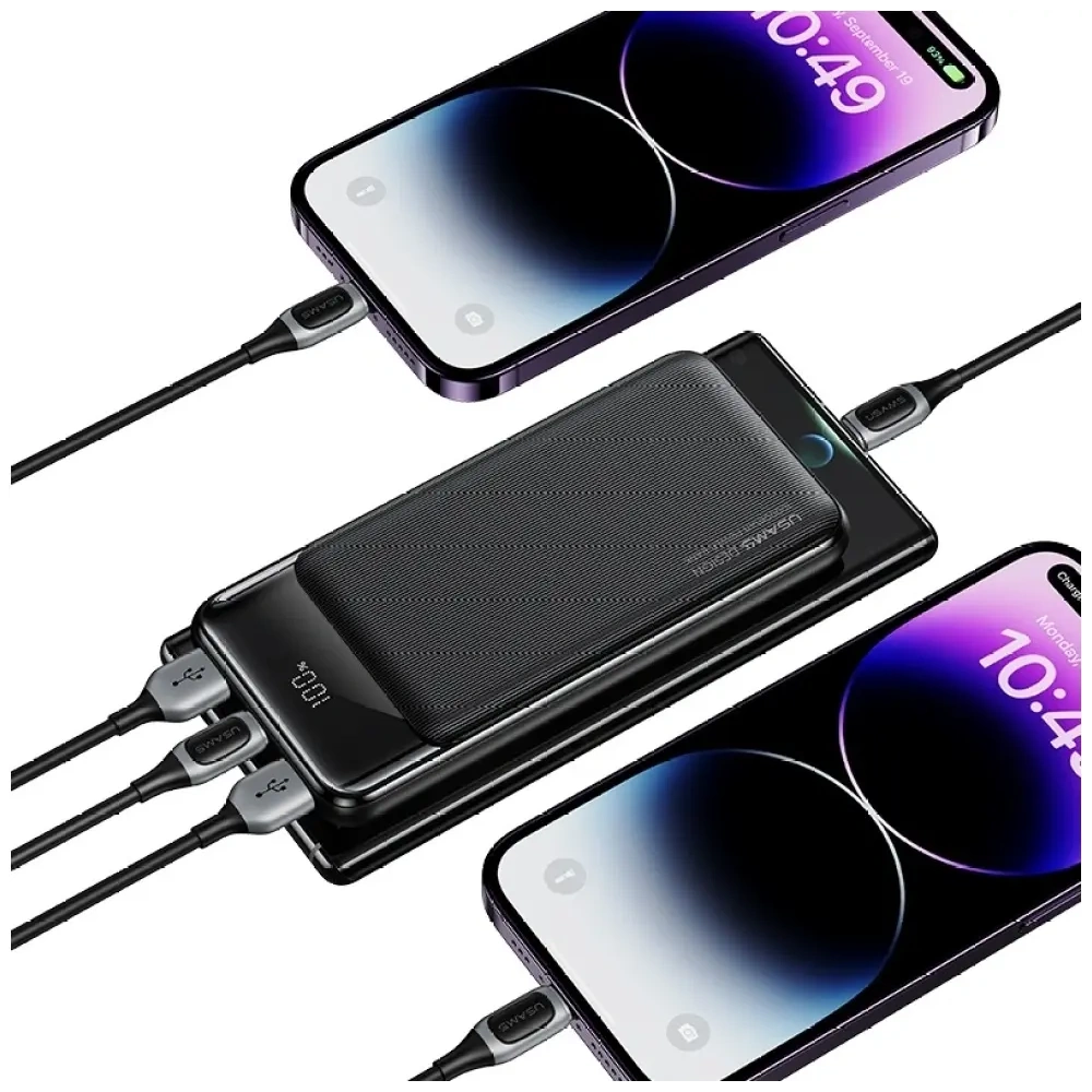 USAMS XY Series CD200 Powerbank 20000mAh černý
