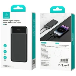 USAMS XY Sorozat CD200 20000mAh fekete powerbank