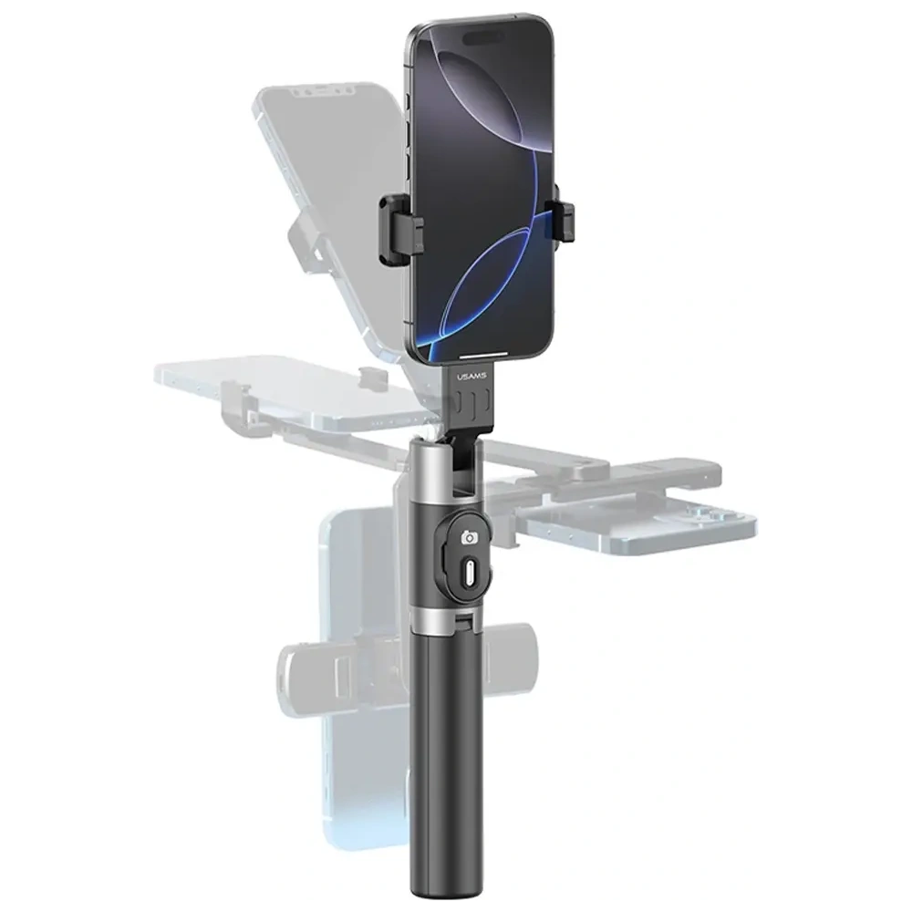 USAMS ZB324 Mini Wireless Selfie Stick Black
