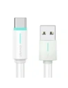 USAMS YU Serie US-SJ732 USB-A / USB-C Kabel 3A 1m Weiß