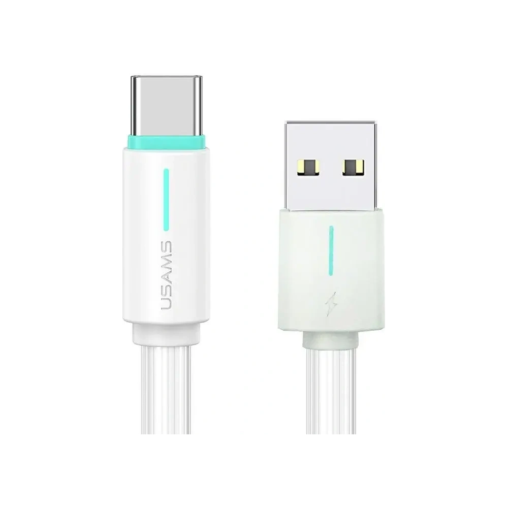 USAMS YU Series US-SJ732 USB-A / USB-C Kabel 3A 1m Bílý