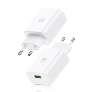 USAMS SC Series SCXLTZ01 18W Gyors Töltő Fali Töltő + 1m MicroUSB / USB-A Kábel Fehér