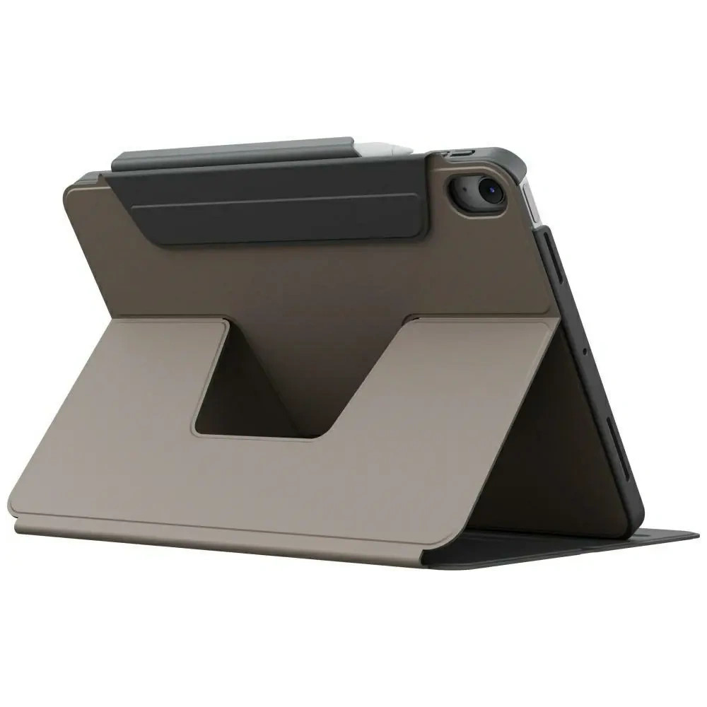 Etui UNIQ Rovus Snapmount Magnetic 360 Rotating Detachable do Apple iPad Air 13" 2024 / 13" 2025 szary