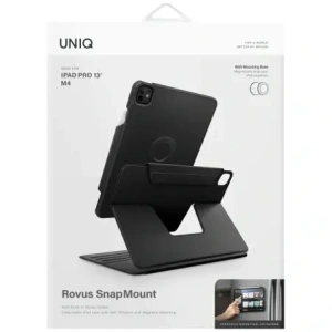 UNIQ Rovus Snapmount Magnetic 360 Rotating Detachable Apple iPad Pro 13" 2024 black