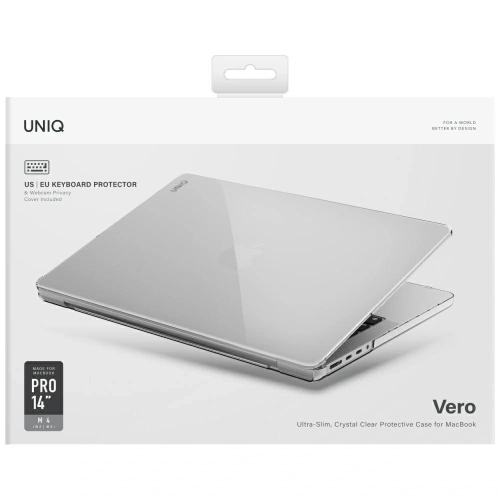 Etui UNIQ Vero do Apple MacBook Pro 14" 2021-2025 (M1/M2/M3/M4/M5) przezroczysty