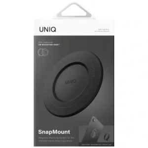 UNIQ SnapMount mágneses tartó öntapadó fekete