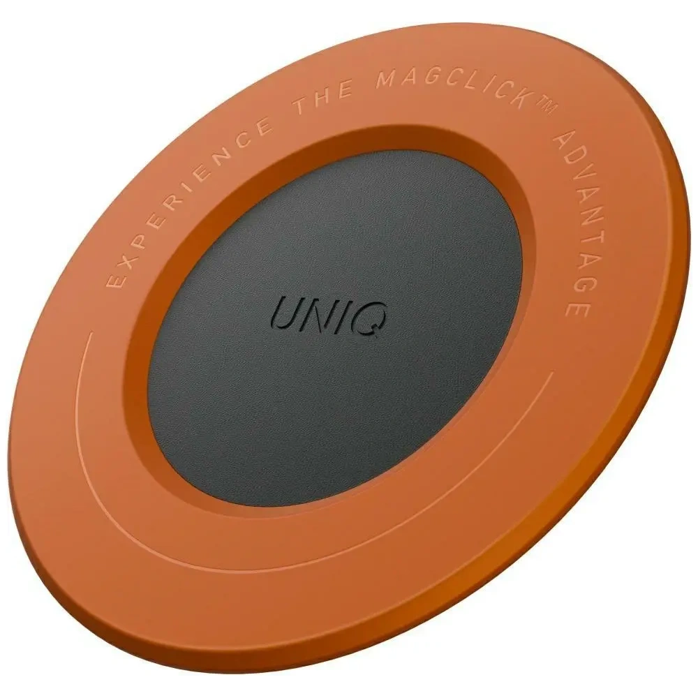 Uchwyt magnetyczny UNIQ SnapMount samoprzylepny pomarańczowy/charcoal