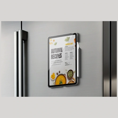 Uchwyt magnetyczny UNIQ SnapMount samoprzylepny pomarańczowy/charcoal