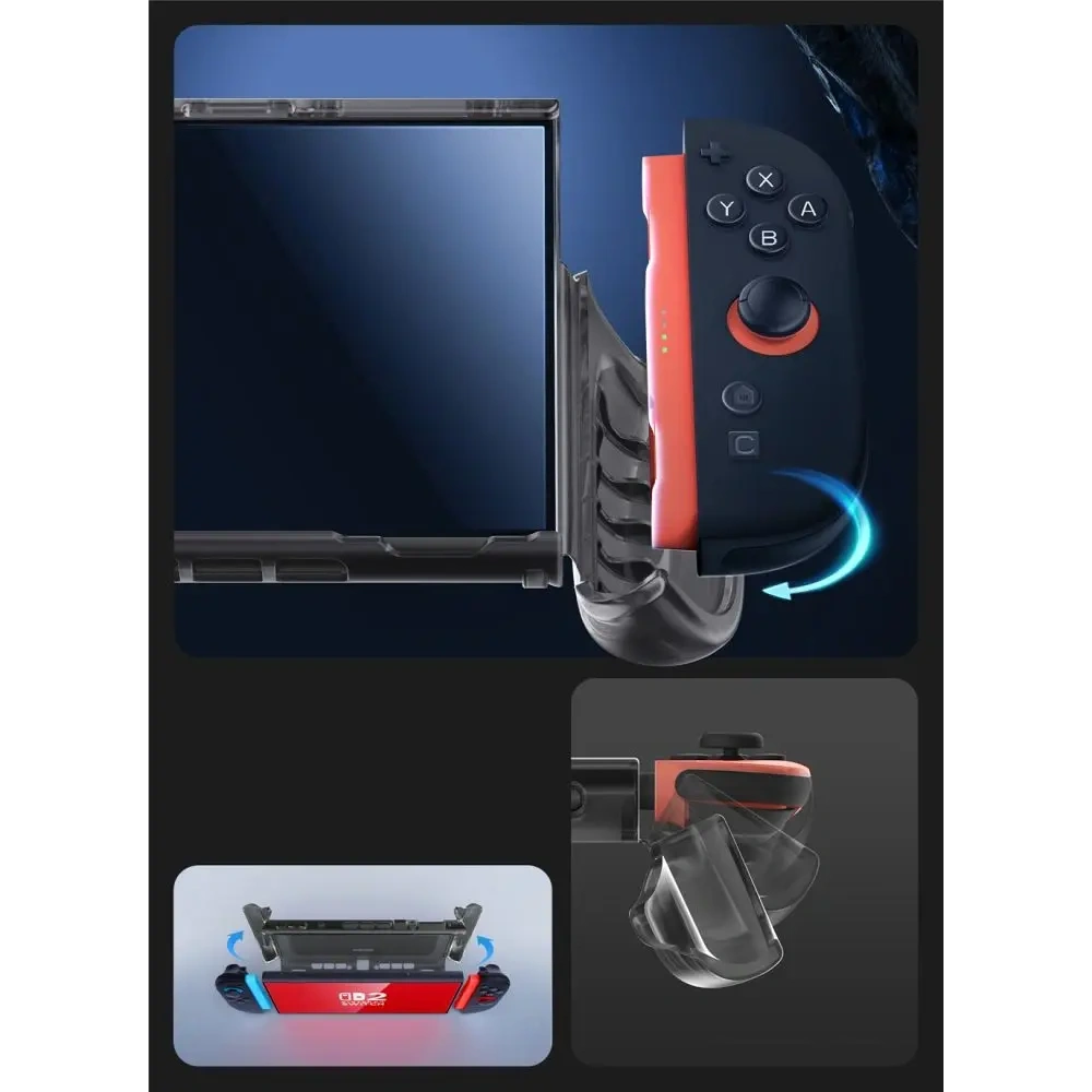 Supcase Crystal Case Nintendo Switch 2 Frost Black