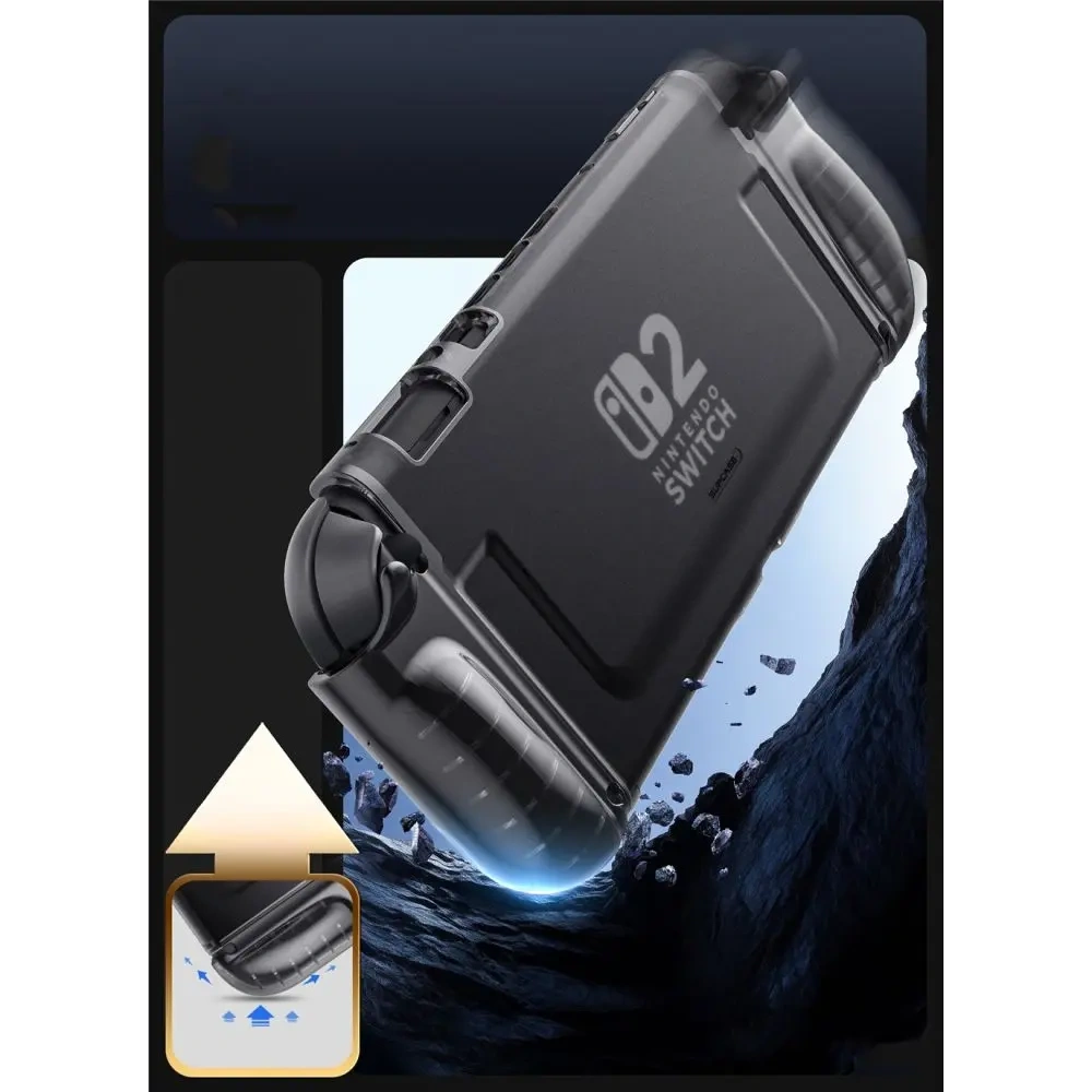 Supcase Crystal Case Nintendo Switch 2 Frost Black