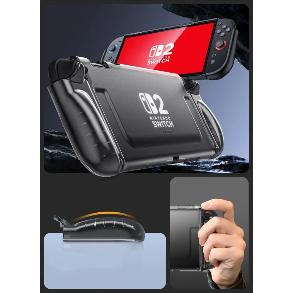 Supcase Crystal Case Nintendo Switch 2 Frost Black